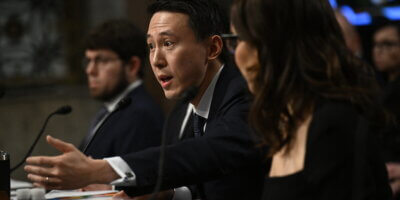 Shou Zi Chew, CEO of TikTok, testifies during the US Senate Judiciary Committee hearing, "Big Tech and the Online Child Sexual Exploitation Crisis," in Washington, DC, on January 31, 2024. (Photo by Brendan SMIALOWSKI/AFP).