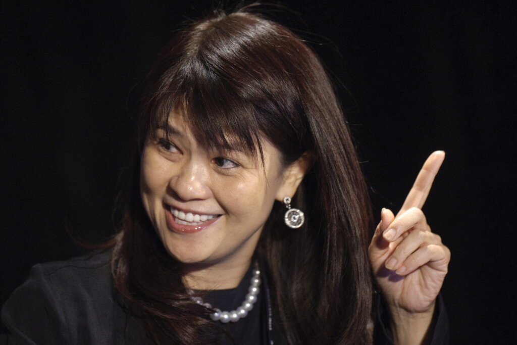 Trend Micro Chief Executive Officer Eva Chen speaks during the second day of the National Summit in Detroit, Michigan, June 16, 2009. The three-day summit in Detroit, Michigan aims to develop a national consensus on policies for technology, energy, environment and manufacturing. AFP PHOTO/Jim WATSON (Photo by JIM WATSON / AFP)