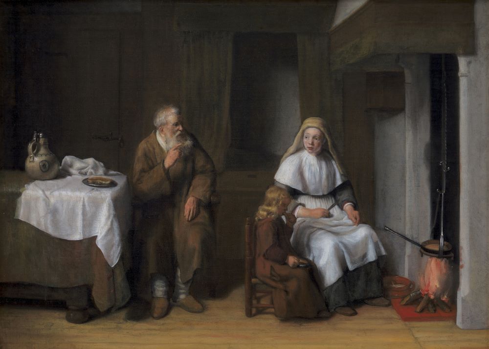 Painting: "The Prophet Elijah with the Widow of Zarephath and her Son" (1650-1672) by Abraham Van Dijck. (Artvee) Painting: "The Prophet Elijah with the Widow of Zarephath and her Son" (1650-1672) by Abraham Van Dijck. (Artvee)