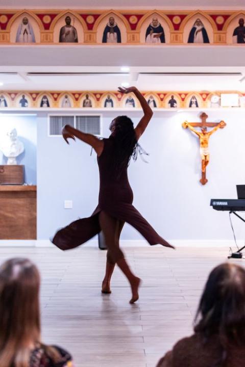 dancer performs