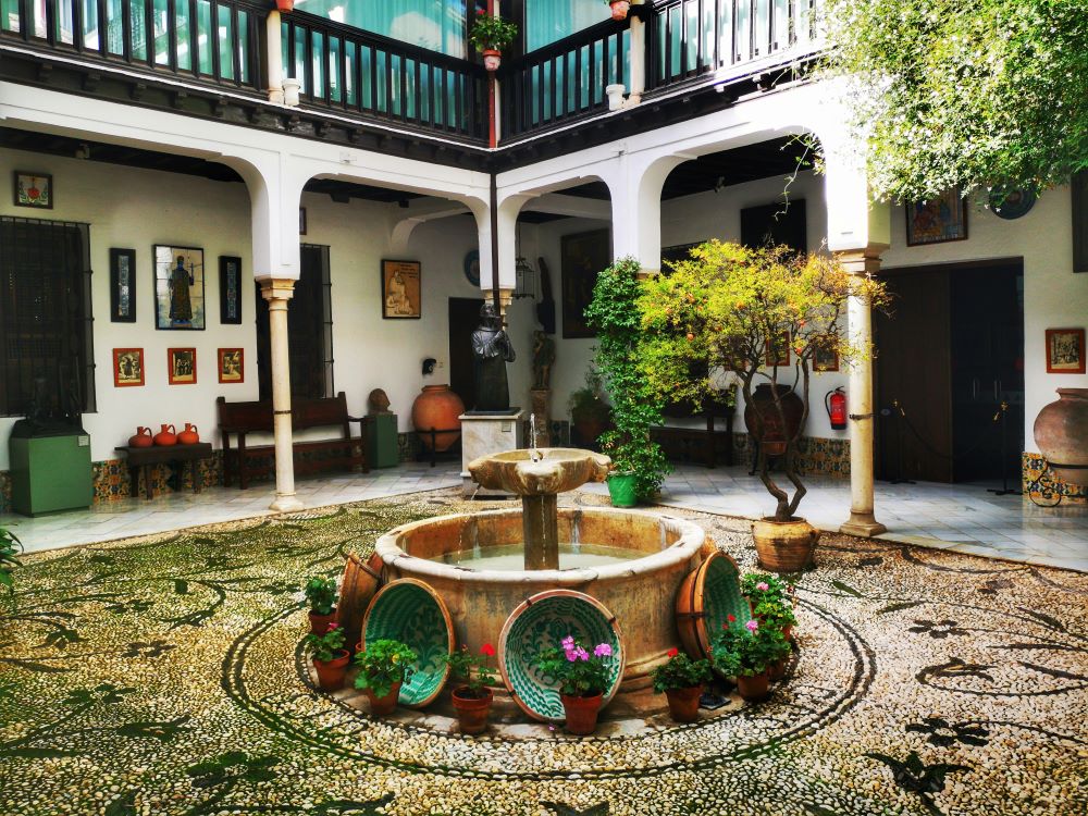 courtyard of house