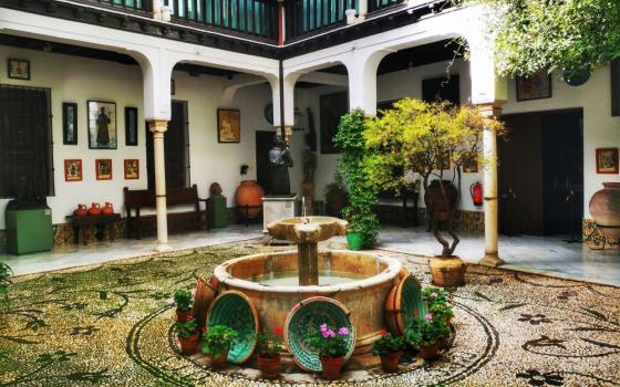 courtyard of house