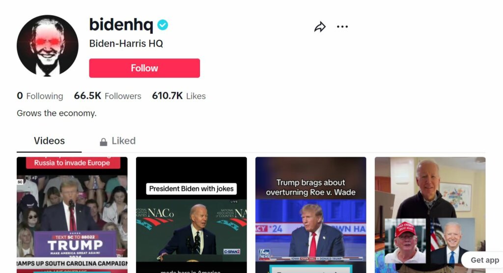 US President Joe Biden is officially on TikTok. 