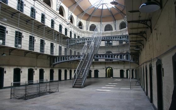 The panopticon at Kilmainham Gaol is one of the most famous examples of a panopticon prison in the world. It was built in the early 19th century and was used to house prisoners during the Irish War of Independence. The panopticon is now a museum and is open to the public for tours. (Wikimedia Commons/Julian Dunn)