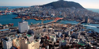 south korea city skyline