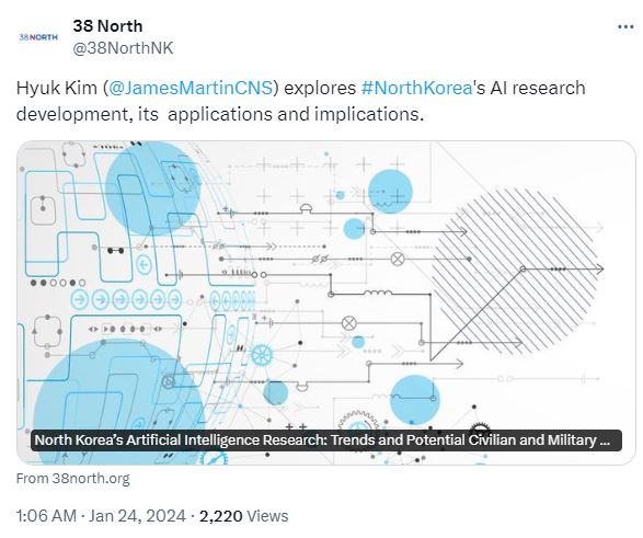 Should the world be concerned about the misuse of AI in North Korea? 