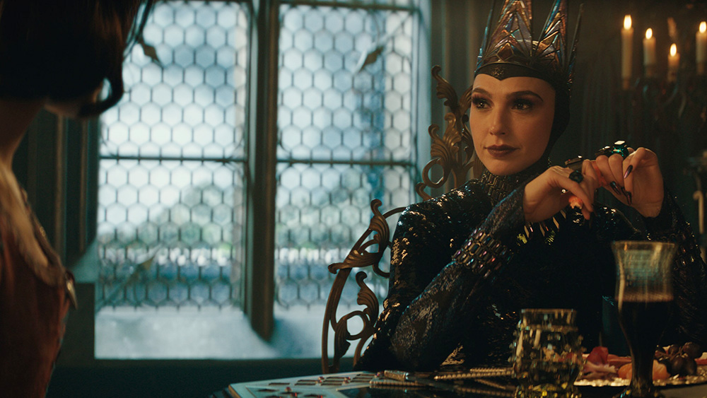 "If you wanna rise, someone’s gotta fall," the Evil Queen (Gal Gadot) sings. (Disney)