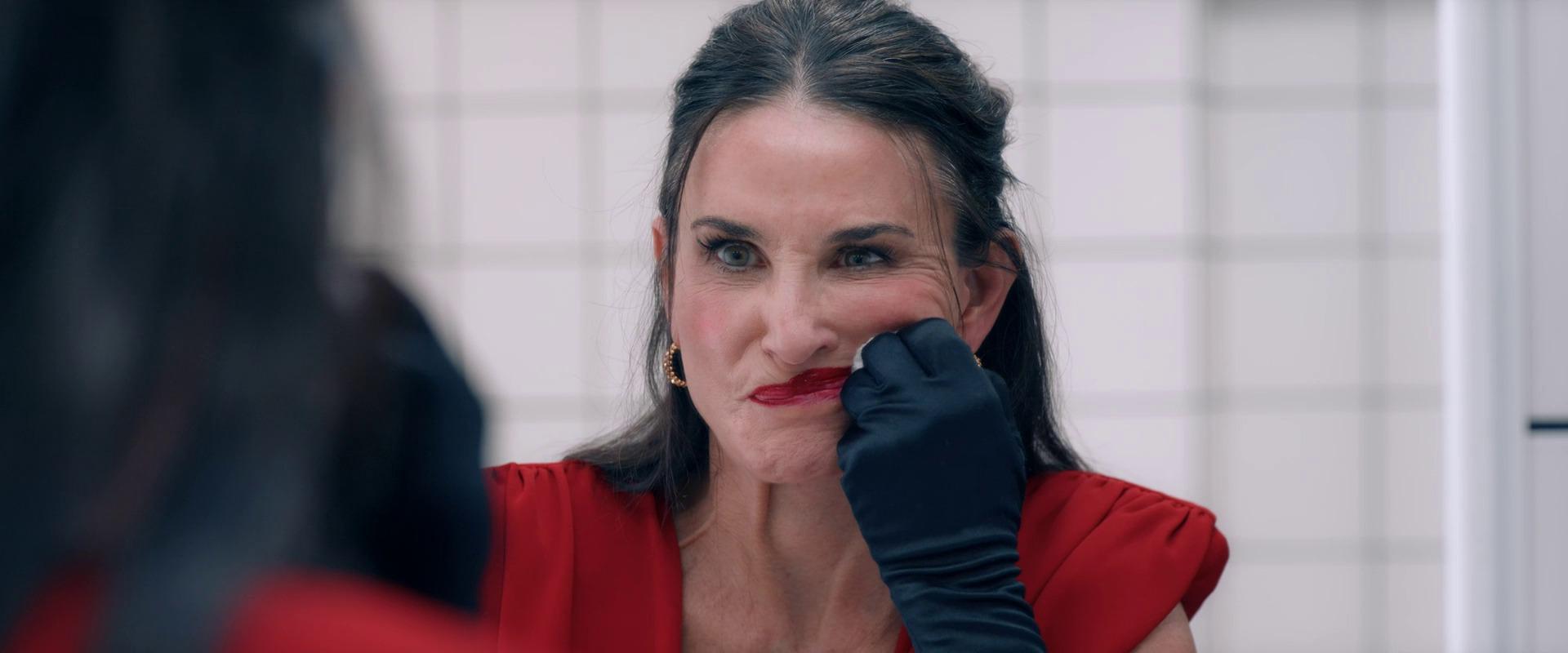 Demi Moore in "The Substance," a subversive vindication of female self-worth. Demi Moore in "The Substance," a subversive vindication of female self-worth.