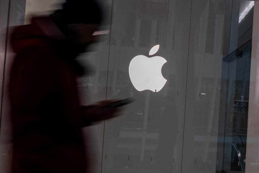 An Apple store in Manhattan.