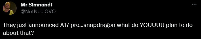 Can the Snapdragon compete with the A17 Pro chip?